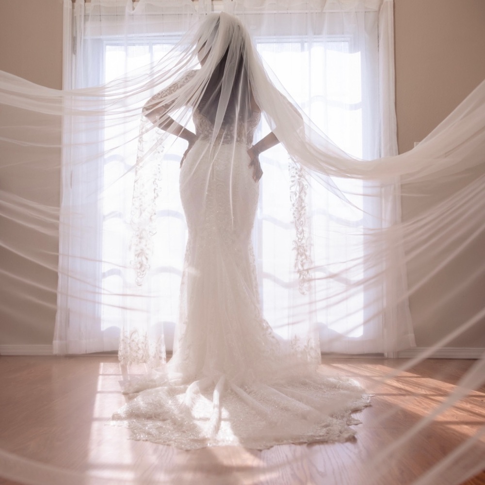 Italian silk veil